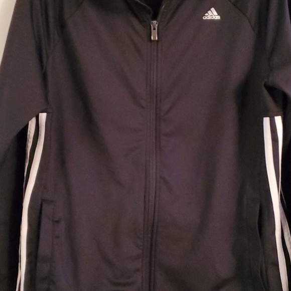 Black Adidas athletic jacket - Picture 3 of 15